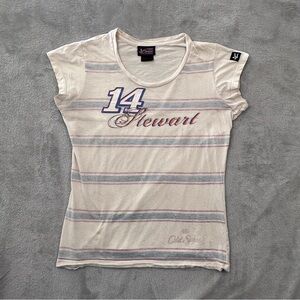 VTG Y2K Tony Stewart NASCAR Tee M Chase‎ Authentics Baby Tee Fit